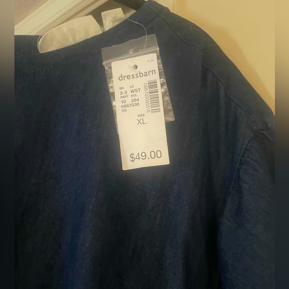 Women Short Sleeve Jean Dress - NWT - Picture 4 of 5